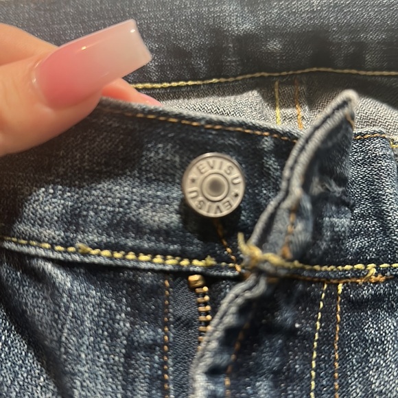 Evisu denim size 28 low rise baggy (AUTHENTIC) - Picture 5 of 6